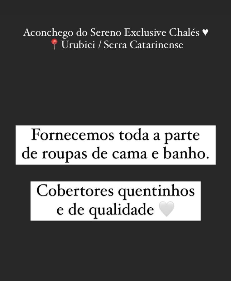 Aconchego Do Sereno Exclusive Chales Urubici Extérieur photo